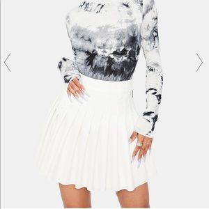 NWOT Dolls Kill Pure Troubled Soul Pleated Skirt